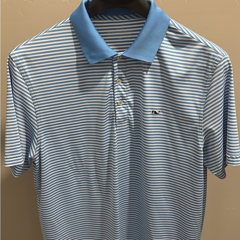 Vineyard Vines Blue Striped Men's Polo Shirt